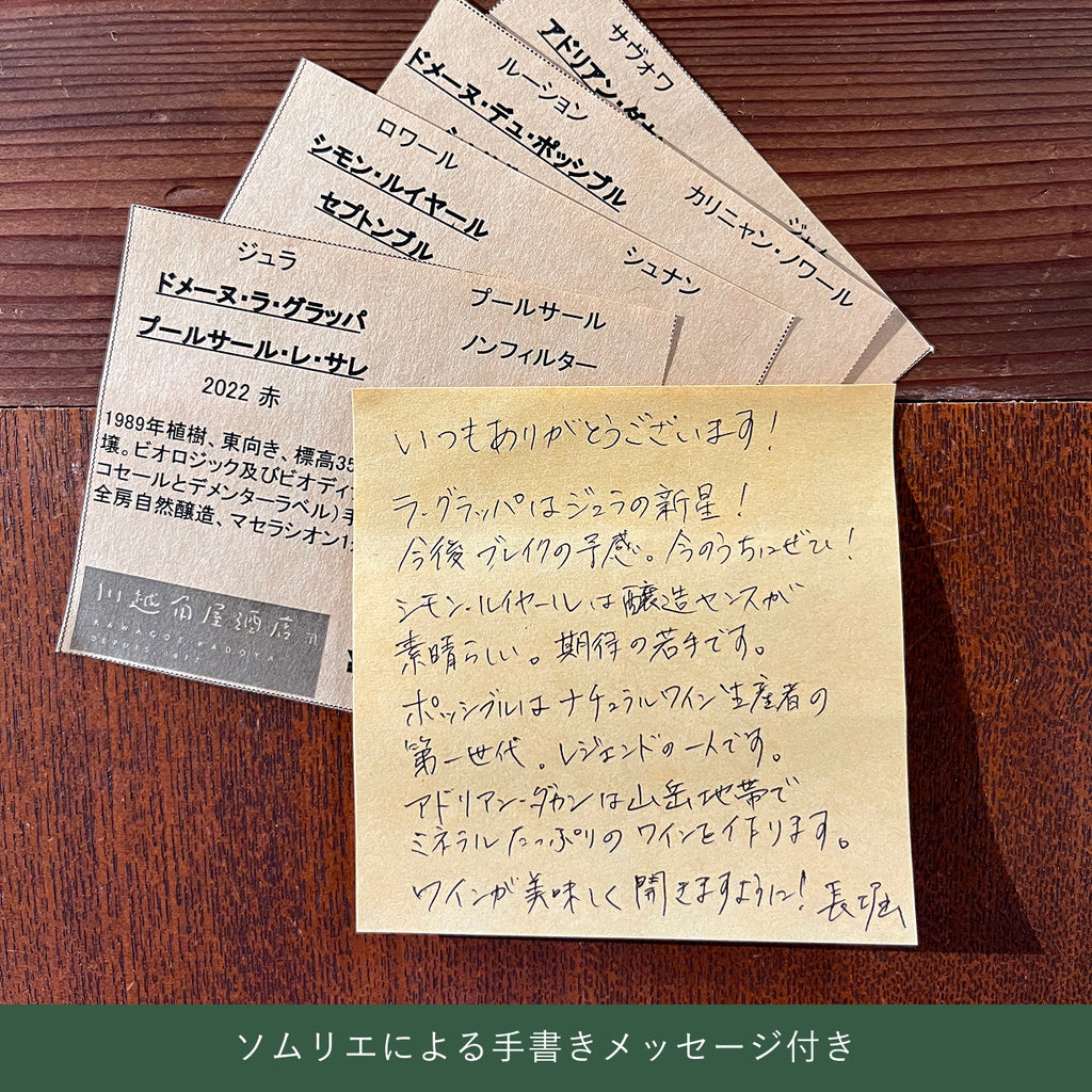 ソムリエにおまかせ定期便【月に1回ナチュラルワインが届く】