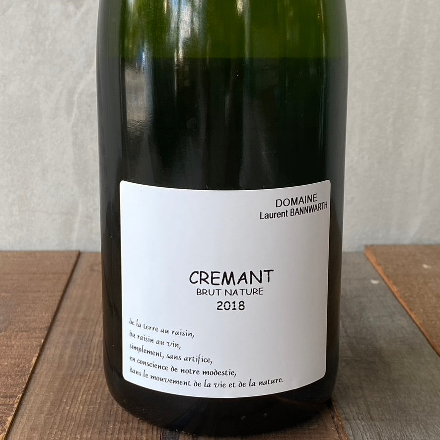 ローラン・バーンワルト / クレマン・ダルザス・ブリュット・ナチュール・ロット2［2019］Laurent Bannwarth / Cremant d’Alsace Brut Nature Lot2