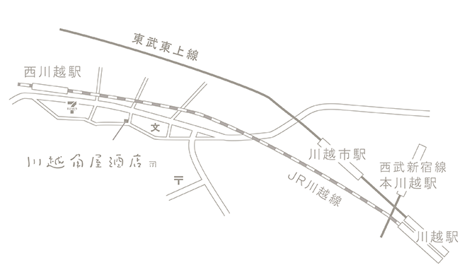 川越角屋酒店地図